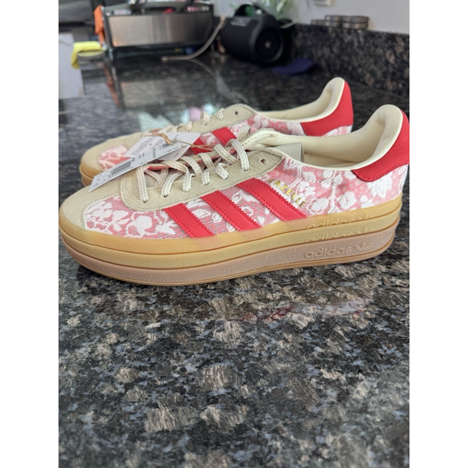 W Adidas Gazelle Bold Og X Liberty London Jr8885 Kazusa Shoes Sneaker Sz 9.5